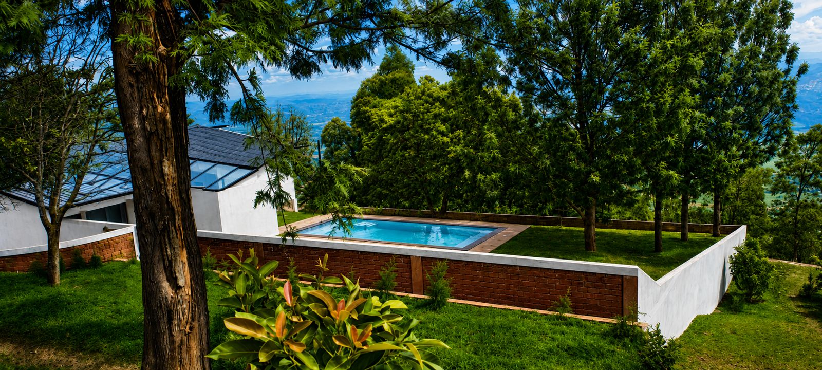 Hillside cottages with pool, artist's impression